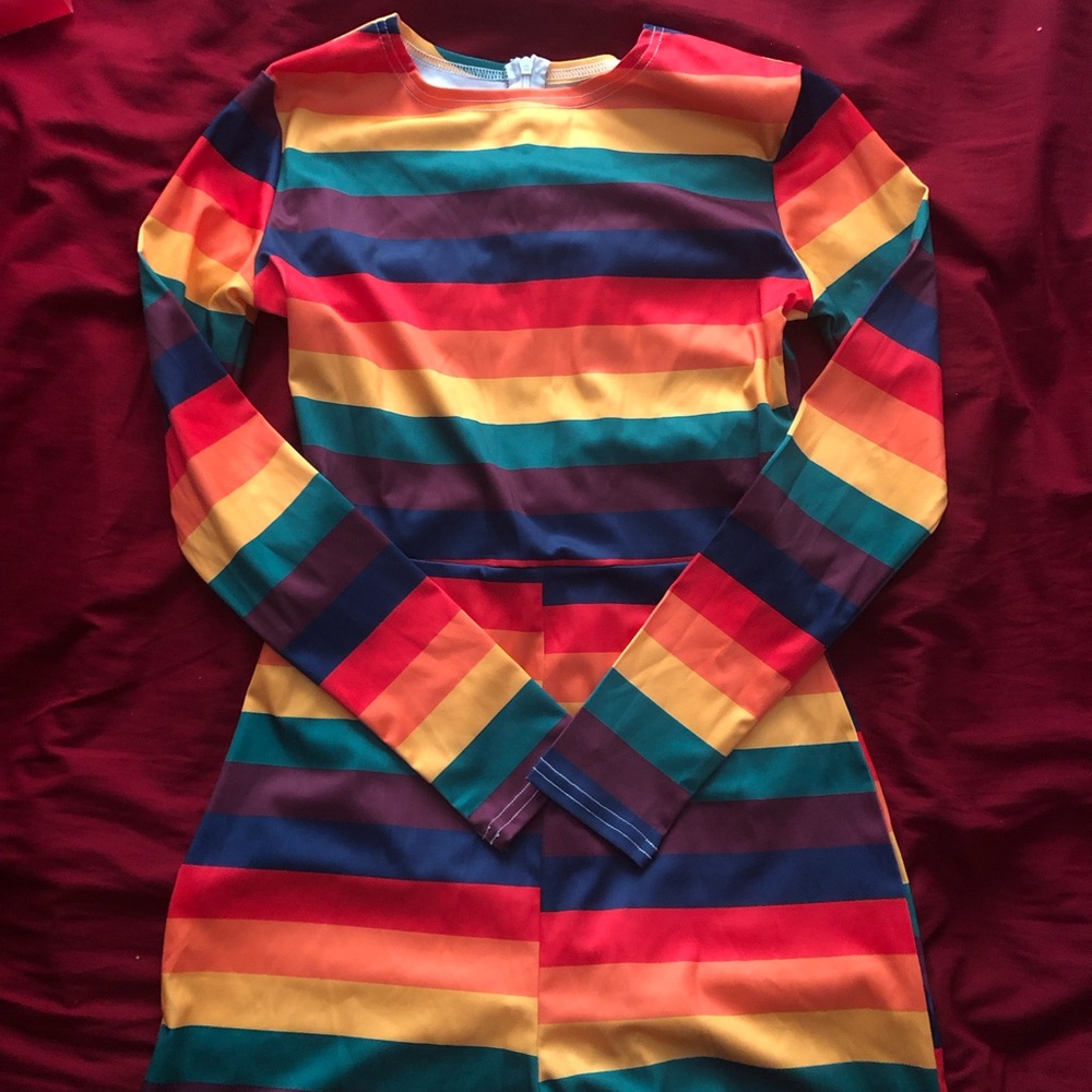 Colorful Striped Jumpsuit